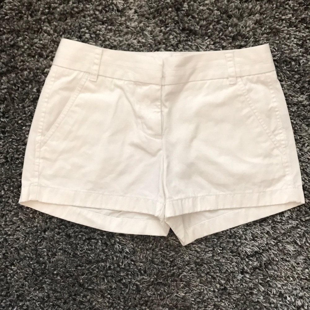 EUC J. Crew Chino Shorts White 2